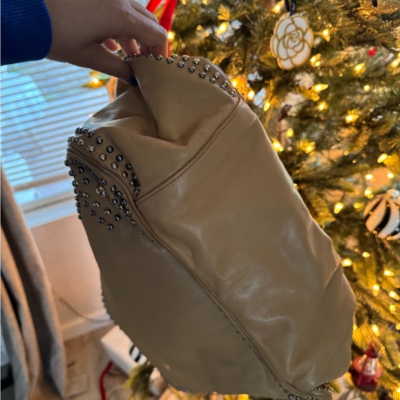 Yves Saint Laurent Camel Studded Shoulder Bag - Picture 11 of 15